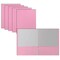 Better Office Products 2 Pocket Paper Folders Portfolio, Letter Size, Pink, 50PK 80132 - alternate 1